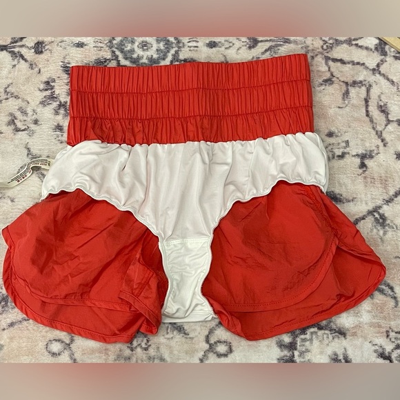 Free People The Way Home Shorts NWOT Size Small Orange - Picture 7 of 11